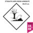 Etiqueta ADR medio ambiente 100x100 polipropileno blanco - transporte mercancías peligrosas - Etiqueting