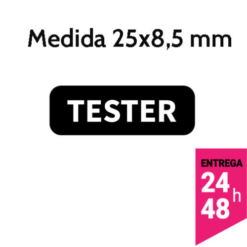 Etiqueta Seguridad Tester 25x8,5 mm - Etiqueting
